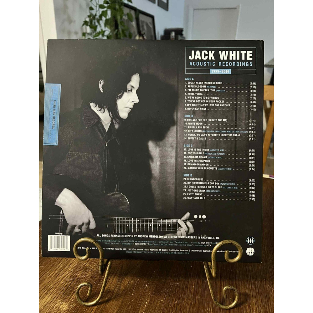 Jack White Acoustic Recordings 2016 Release 2LP 180g Vinyl Sleeve Insert *